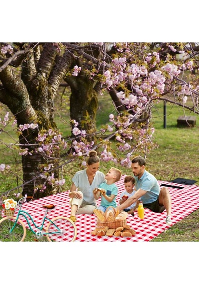 Piknik Örtüsü, Masa Örtüsü,50-200 Cm 150-200 Cm Kırmızıı Kırmızı