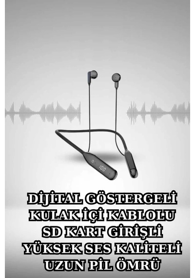 Alarm Ve Titreşim Özellikli Akıllı Saat Ve Mikrofonlu Kablolu Blu