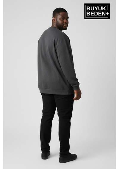 Süperlife Erkek Büyük Beden New York Baskılı Bisilet Yaka İnce Sweatshirt Spr26bsw956-5 Antrasit Süperlife Erkek Büyük Beden New York Baskılı Bisilet Yaka İnce Sweatshirt Spr26bsw956-5 Antrasit