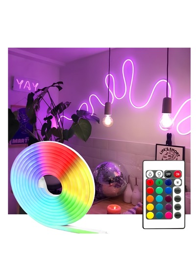 Horoz Rgb Şerit Led Neon Smart Kit Sese Duyarlı 5mt