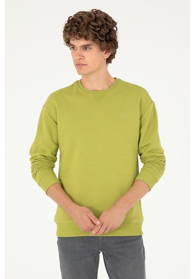 U.S. Polo Assn. Erkek Bisiklet Yaka Fıstık Basic Şardonlu Sweatshirt 50295148-VR087