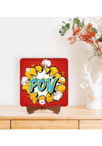 Bk Gift Pop Art Tasarımlı Ahşap Standlı Puzzle Çerçeve-20