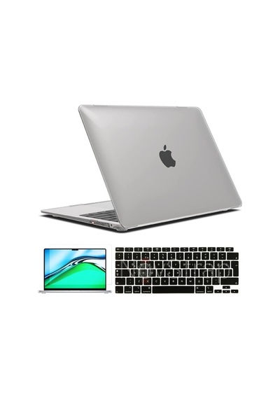 Apple Uyumlu MacBook Air 13 Inç M1 A2337 Kılıf + Klavye Kılıfı + Film (544462956)