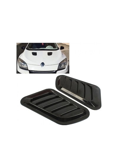 Piano Black Kaput Üstü Havalandırma Izgarası Kaput Üstü Body Kit