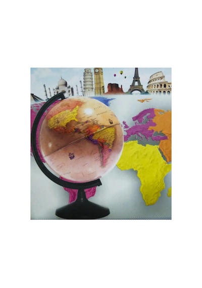 Lrs Store Dünya Küresi - Işıklı- Yerküre Antik-siyasi Dekoratif Eğitici Yer Küre Globe Ancient, 20 Cm Genel