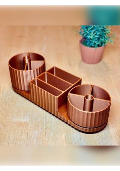Dönen Stantlı Çok Amaçlı Masaüstü Düzenleyici 247x247x61 Mm