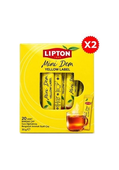 Lipton Mini Dem Yellow Label Siyah Çay 20li X 2