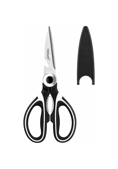 Ayrex Çok Amaçlı Mutfak Makası, 21 Cm, Paslanmaz Çelik, Keskin, Tavuk, Balık, Deniz Ürünleri, Et, Sebze Kesme Ma