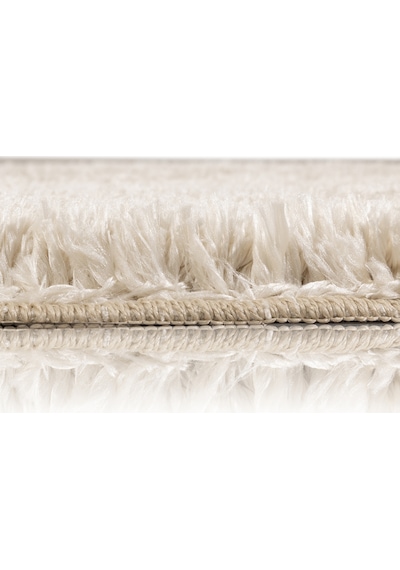 Koza Home Douro Shaggy Banyo Paspası Bej Kaydırmaz Taban Daire 100 X 100 Cm Bej