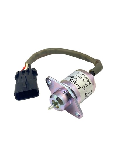 12v Stop Selenoidi Düz Kulaklı Küçük Tip Düz Mil 11 Mm Kubota-woodward