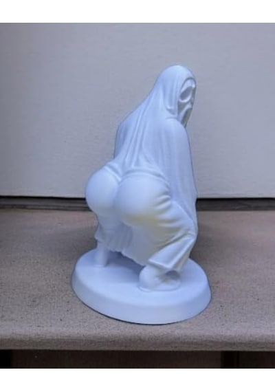 Housetrend Dekoratif Sevimli Şakacı Biblo Twerk Yapan Hayalet Dekoratif Figür, Modern Tasarım, Mini Masa Süsü, Beyaz, Ofis Ve Ev Dekorasyon Hediye