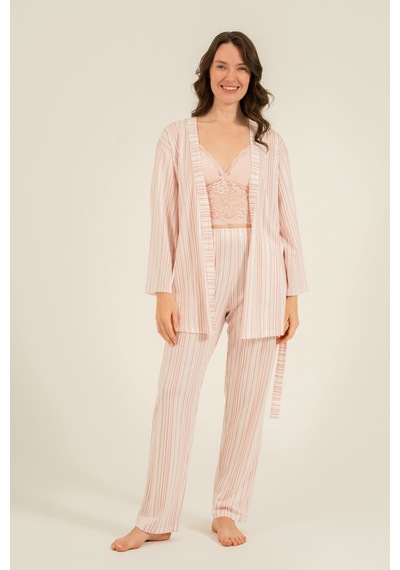 Arnetta Kadın Pembe Braletli Pijama Takımı Ar3756-s-v1 Ar3756-s-v1