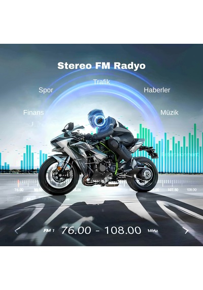 Moman Rs-s Motosiklet İnterkomu Tek Kanallı