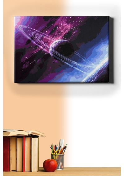 Webstyle Sayılarla Boyama Seti Kasnaklı Uzak Dünyalar 40 X 50 Cm