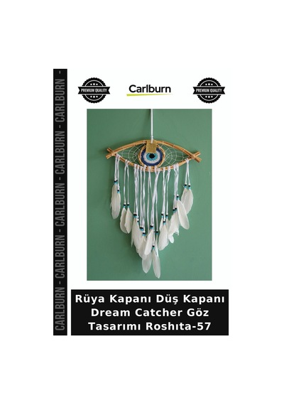 Özel Üretim Dekoratif Duvar Süsü Bohem Rüya Kapanı Düş Kapanı Dream Catcher Göz Tasarımı Roshıta-57