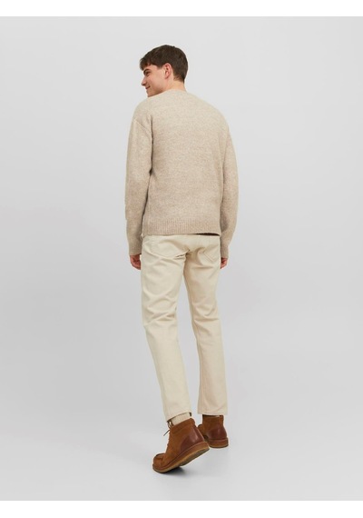 Jack & Jones Jack&jones Bisiklet Yaka Krem Erkek Kazak 12215468 001