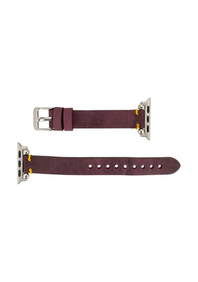 Bloomband Signature Mulberry Bloom Leather Apple Uyumlu Watch Band - 44/45/46/49mm