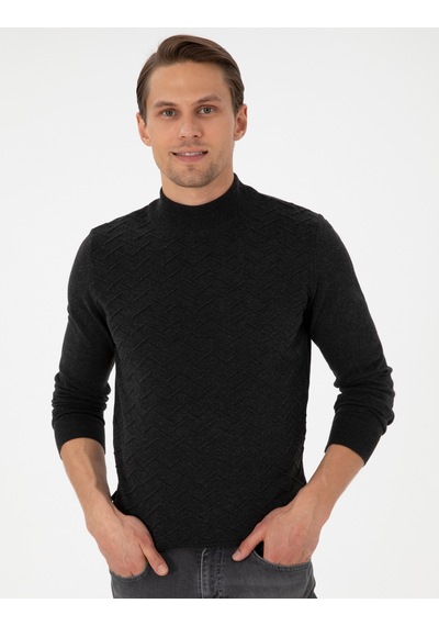 Pierre Cardin Erkek Antrasit Melanj Kazak /triko 50300524-vr081 Antrasit Melanj