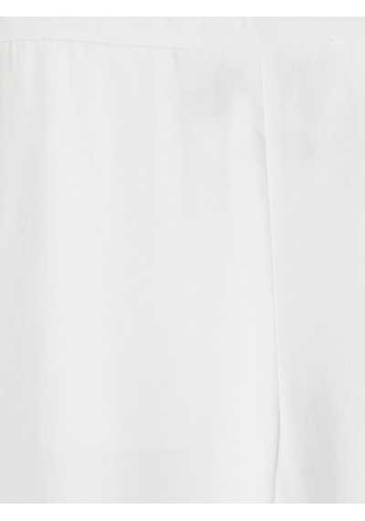 Lcw Everyday Beyaz Beli Lastikli Modal Karışımlı Kadın Pantolon