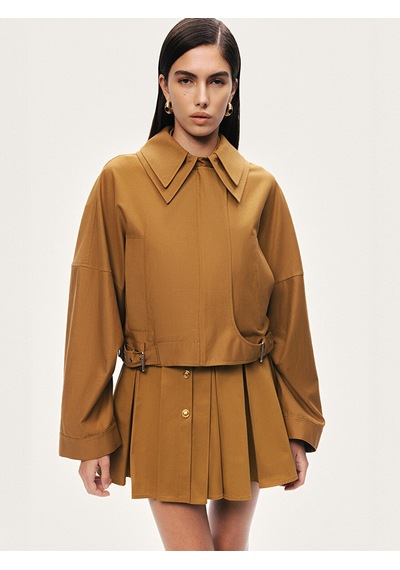 Nocturne Çift Yaka Detaylı Ceket N26yn5358 Camel
