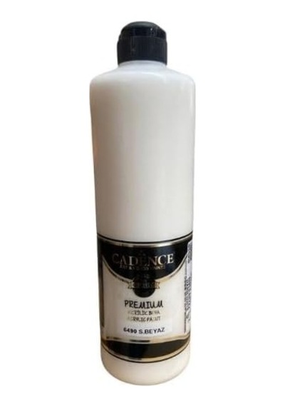 Akrilik Boya 500ml 6490 S. Beyaz Ahşap Boyası Tek Renk