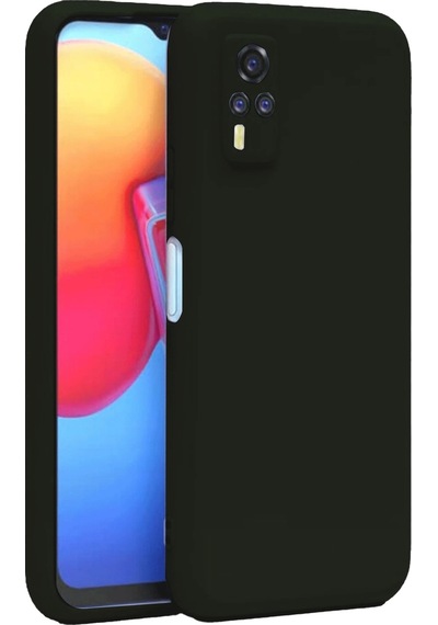 Uryport Vivo Y53s Kılıf Nano İçi Kadife Silikon - Siyah