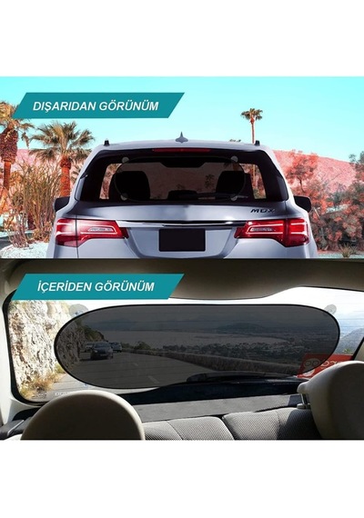 Araba Oto Arka Cam İçin Vantuzlu Güneşlik Perde Araç Perdesi Araç Arka Cam Vantuzlu Perde 100x