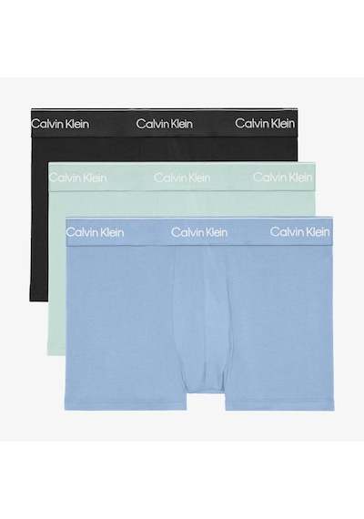 Calvin Klein Microfiber Erkek Mavi 3'lü Boxer Lv00nb4392 Mavi