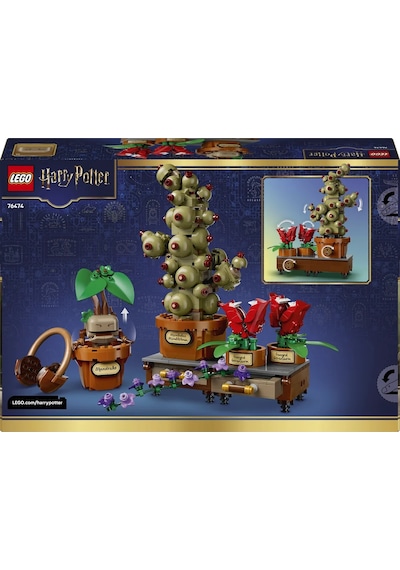 LEGO® Harry Potter™ Hogwarts™ Bitkibilim Bitkileri 76474 - 12 Yaş ve Üzeri için 3 Bitki İçeren Oyuncak Yapım Seti (817 Parça)