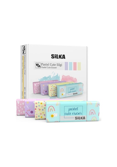 Silka Pastel Cute Silgi Büyük Boy 20 Adet Art-1021