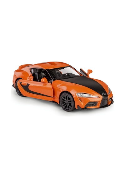 Uzak Doğu Serisi Toyota Supra 2020 Açılır Kapılar Die Cast Çek Bırak Metal Model Araba 11 Cm 1:32