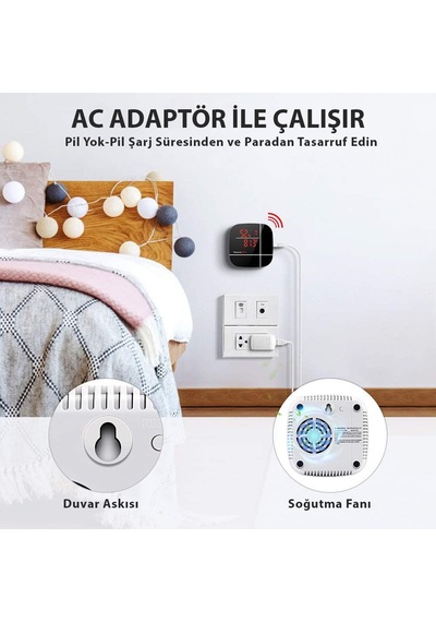 ThermoPro TP90 WiFi App Kontrollü Sıcaklık ve Nem Termometresi
