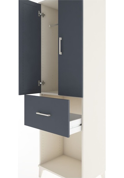 Hyperion Dolap Tek Raflı Tek Çekmeceli Tek Askılı 60x44x195 A... Aytaşı