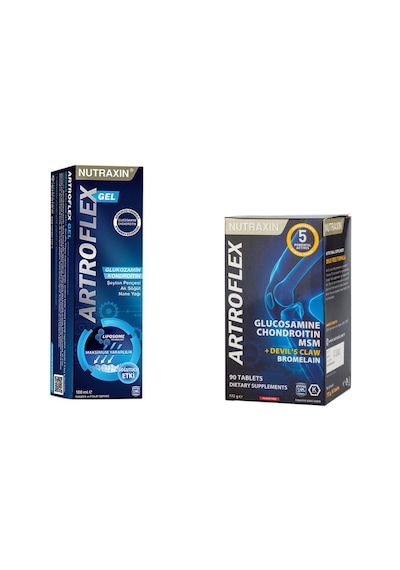 Nutraxin Artroflex Gel 100Ml + Artroflex Glucosamine MSM 90Tablet