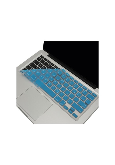 Arapça Klavye Apple Uyumlu MacBook Air Pro Klavye Koruyucu Ustip Eski Usb'li Model 2008/2017 İle Açık Mavi