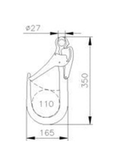 Ct Alu Gıant 110 Mm Emnıyet Kancası