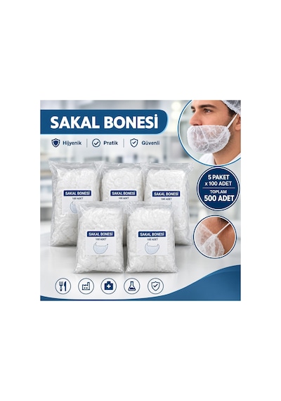 Sakal Bonesi 500 Adet Tela Kumaş - Gıda, Restoran, Mutfak Ve İşletmeler İçin