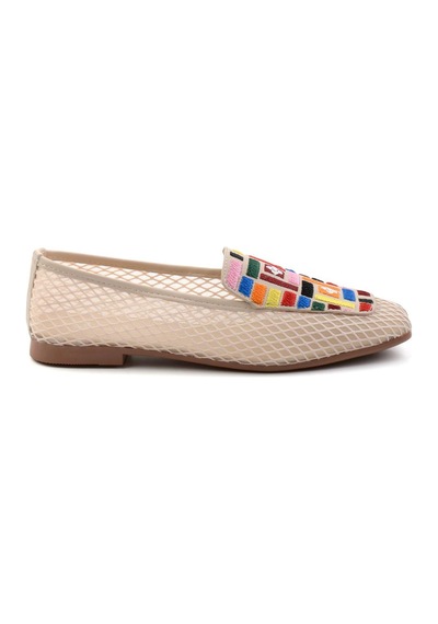 Bej Çok Renkli Kadın Babet K01641021122 Çok Renkli