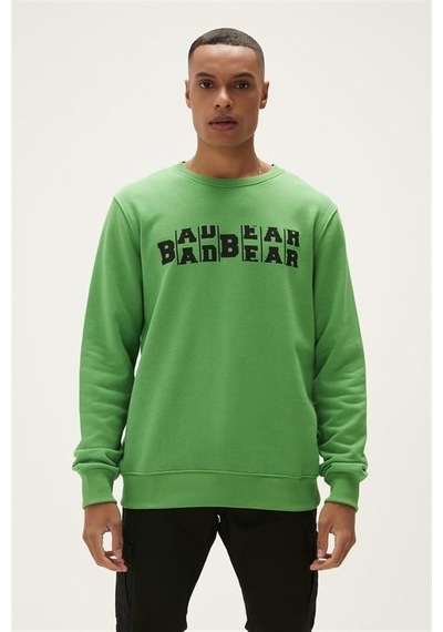 Bad Bear 22.02.12.009-c13 Counter Erkek Sweatshirt Yeşil