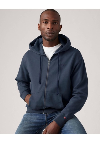 Levi's Erkek Kapüşonlu Fermuarlı Lacivert Sweatshirt - A7771-0001 Lacivert