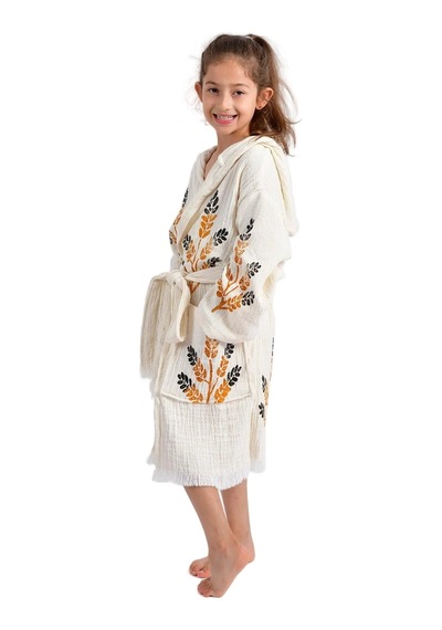 Brandsmiths Çocuk Golden Wheat Kimono Sarı