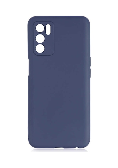 Noktaks - Oppo Uyumlu Oppo A16 - Kılıf Mat Renkli Esnek Premier Silikon Kapak - Lacivert