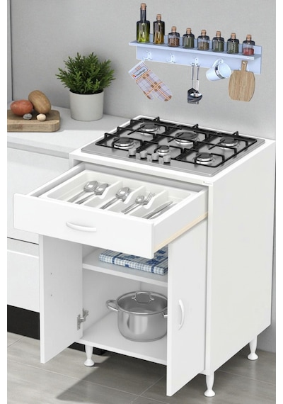 Eliusta Yankı 56 Cm Derinlik 65 Cm Genişlikte Dolap Baharat Raflı Set Üstü Ocak Uyumlu 65x88x56 Cm Dolap Beyaz Eliusta Yankı 56 Cm Derinlik 65 Cm Genişlikte Dolap Baharat Raflı Set Üstü Ocak Uyumlu 65x88x56 Cm Dolap Beyaz