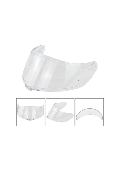 Motosiklet Kask Vizörü Şeffaf - Universal Kask Camı Ön Siperlik Lens