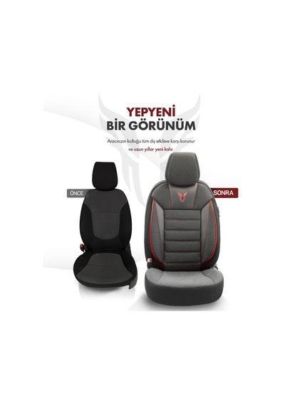 Toro Design Ortopedik Ekstra Destekli Oto Koltuk Kılıfı Özel Pamu