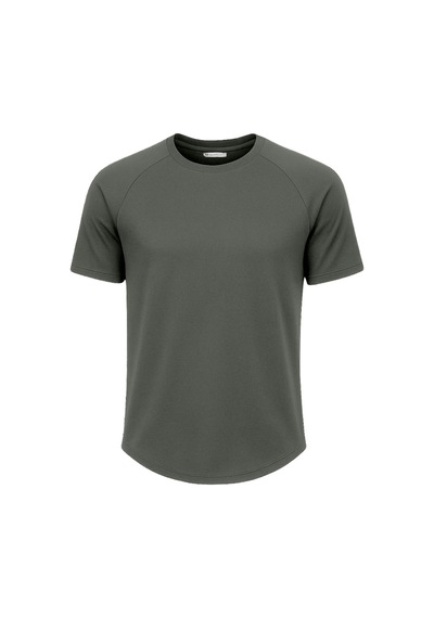 Ghassy Co. Erkek Reglan Oval Kesim %100 Pamuk Yumuşak Dokulu Bisiklet Yaka T-shirt Çok Renkli