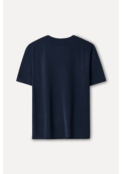 Mudo Erkek Erkek Lacivert Comfort Fit Bisiklet Yaka T-shirt 1272655