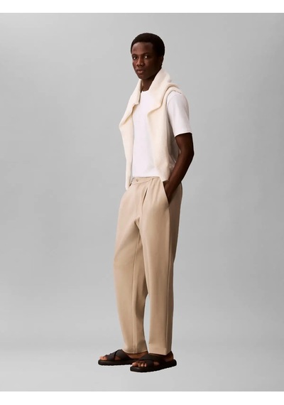 Calvin Klein Tapered Tech Knıt Pl, Ped, 30 Bej Erkek Pantolon