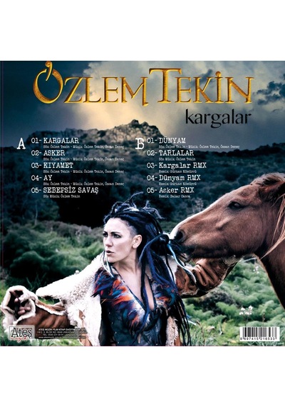 Özlem Tekin Kargalar Plak Lp 10 Parça, A Ve B Yüzü, Remix Versiyonlar