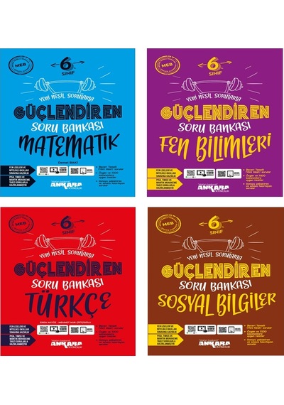 Ankara Yayınları 6.Sınıf Matematik Fen Türkçe Sosyal S.B. Set